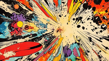 Pow! Boom! Comic Explosion Artwork 