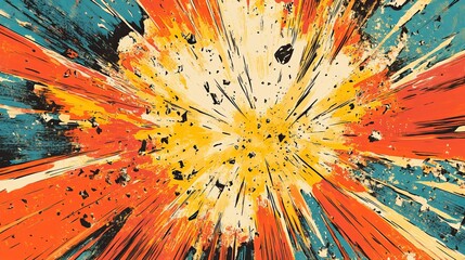 Pow! Boom! Comic Explosion Artwork 