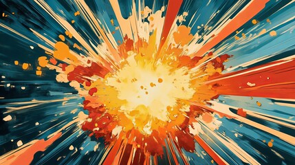 Pow! Boom! Comic Explosion Artwork 