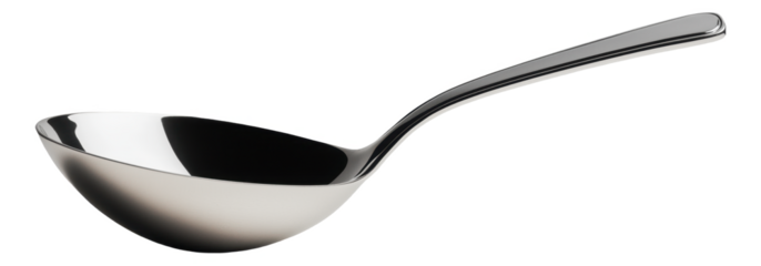 PNG Stainless steel soup ladle