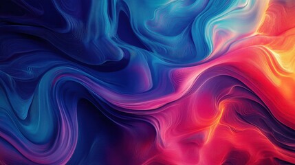 Obraz premium Digital art abstract patterns and vibrant atmosphere