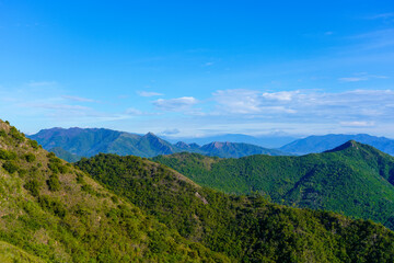 Fototapeta premium Beautiful landscape relief terrain mountain and forest scenery province