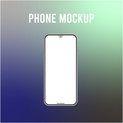 Realistic smartphone mockup. Mobile phone vector with isolated on white background