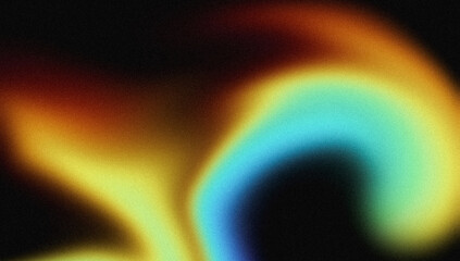 4K Beautiful color gradient background with noise. Abstract pastel holographic blurred grainy gradient banner background texture Colorful digital grain soft noise effect Nostalgia, vintage, retro