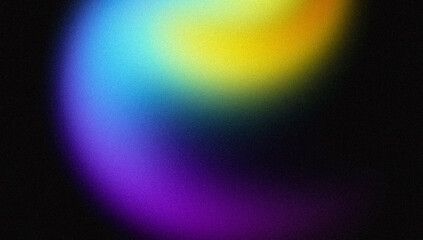 4K Beautiful color gradient background with noise. Abstract pastel holographic blurred grainy gradient banner background texture Colorful digital grain soft noise effect Nostalgia, vintage, retro