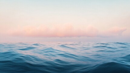 Obraz premium Calm ocean at dusk peaceful nature photography
