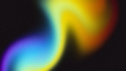 4K Beautiful color gradient background with noise. Abstract pastel holographic blurred grainy gradient banner background texture Colorful digital grain soft noise effect Nostalgia, vintage, retro