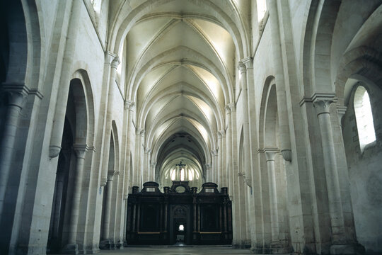 Medieval abbey of Pontigny, France