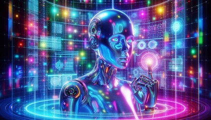 The Future of AI: A Technological Symphony in Color