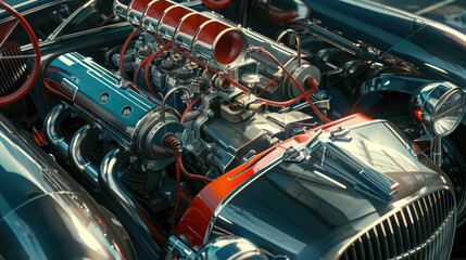 engine of a car