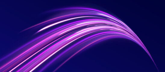 Abstract background rotational border lines. Neon stripes in the form of drill, turns and swirl. Iight background, speed, wavy, swirl,curve,speedy,vector.