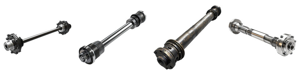 Axel shaft isolated on transparent background, Set of