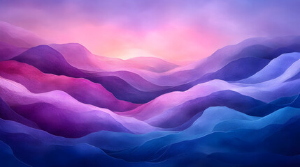 Obraz premium A serene flow of purples and blues, reminiscent of a twilight sky.
