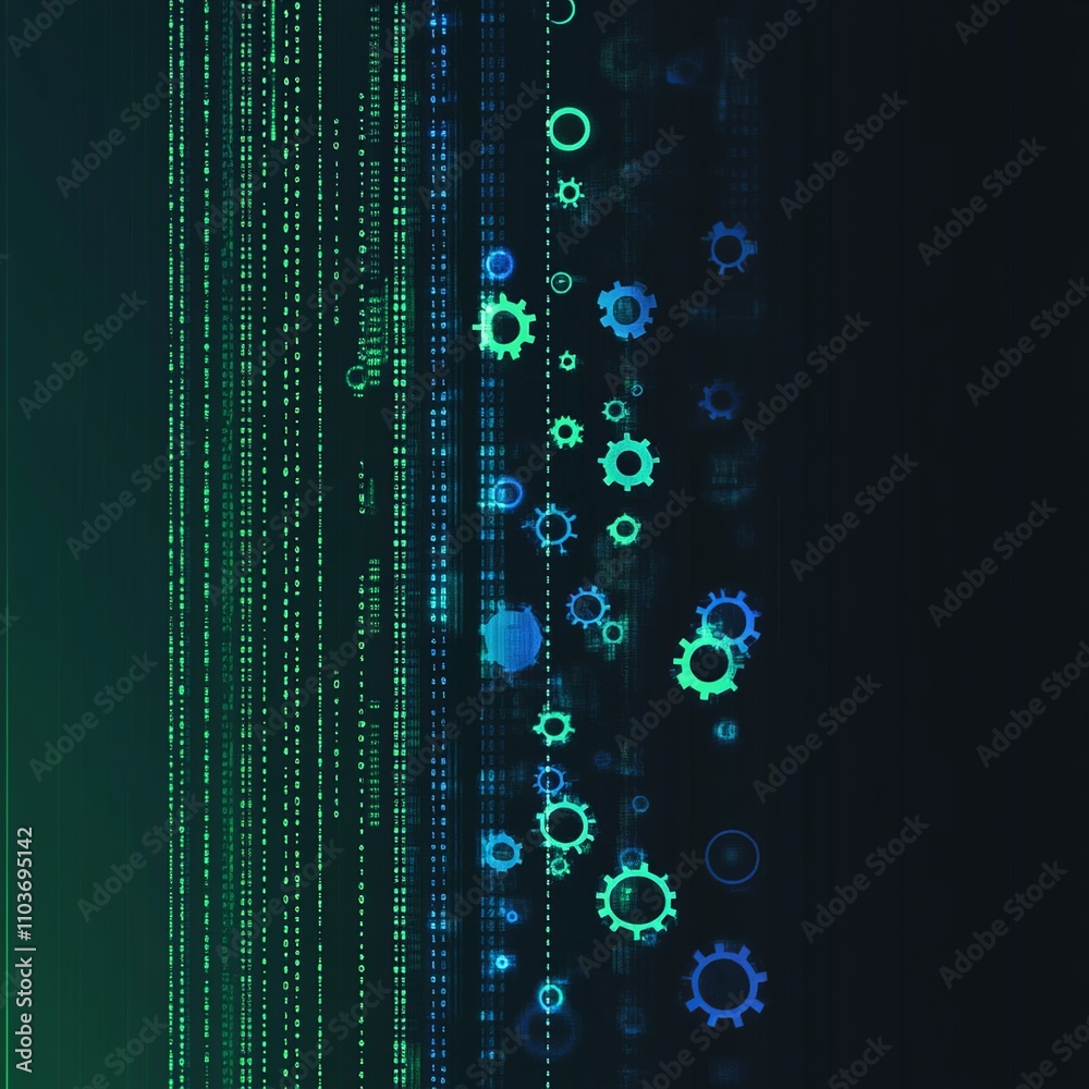 Poster Minimalistic vector background with soft gradients and abstract shapes, perfect for text overlay and versatile design use