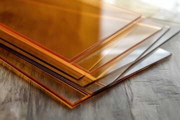 Opaque polycarbonate panel Brown and clear Acrylic plastic Colored PC sheet backdrop