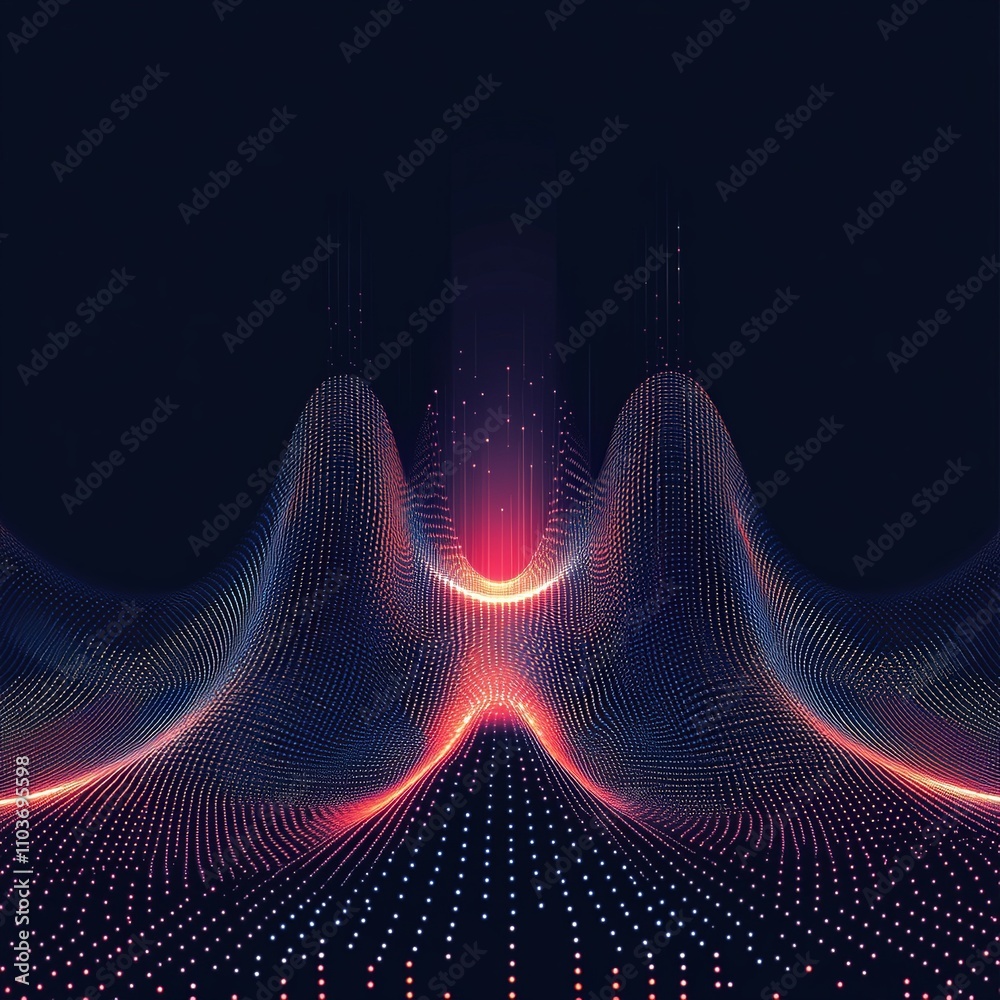 Aufkleber Minimalistic vector background with soft gradients and abstract shapes, perfect for text overlay and versatile design use