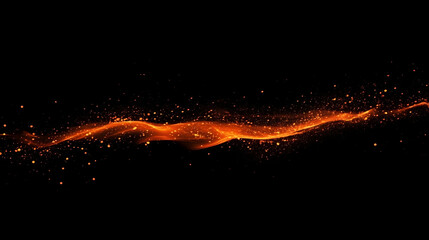 Fototapeta premium beautiful hot burning tall flames from bonfire on dark black background , The movement of the flames in the dark , Flame shooting out like a flamethrower , Fiery Explosion Blast, Flame on Black Back 