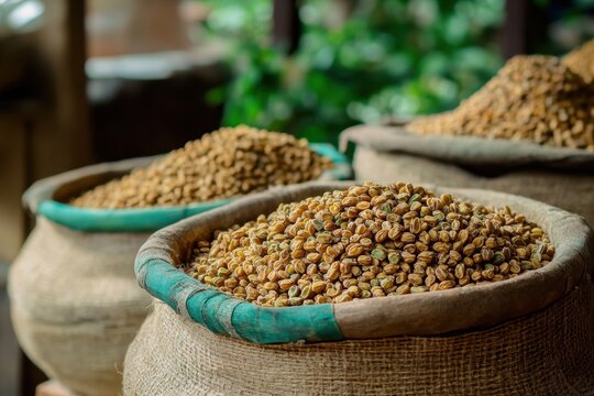 Organic fenugreek seeds and tea Methi Dana