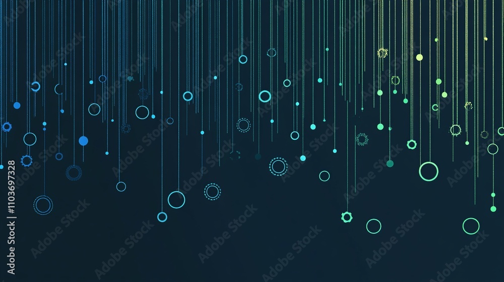Aufkleber Minimalistic vector background with soft gradients and abstract shapes, perfect for text overlay and versatile design use