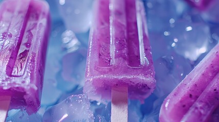 Vegan Ice Pops: Fruit puree and coconut water-based ice pops, offering a refreshing, naturally sweet treat, free from artificial additives for a guilt-free snack.
