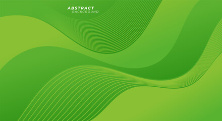 Abstract green with wavy line texture background