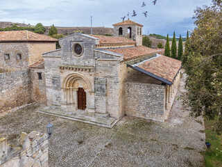 Pre-Romanesque temple of Santa María de Wamba, 10th century, Montes Torozos region, Valladolid,...