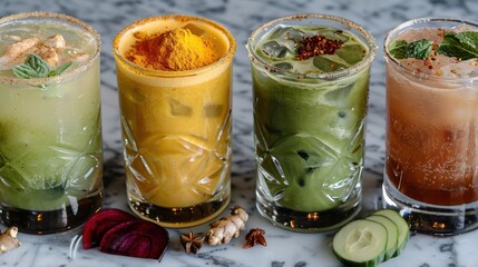 Plant-Based Functional Beverages: Beverages infused with turmeric, matcha, and adaptogens, offering health benefits like energy boosts, focus, and stress relief in every sip.
