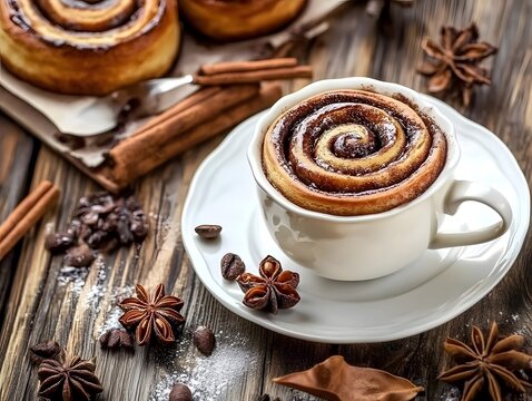 Cinnamon rool pastries. Sweet Baked Treats. Breakfast Dessert Food treats