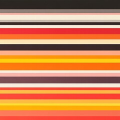 Abstract horizontal stripes in varying shades of red, orange, yellow, and black create a dynamic and vibrant composition.