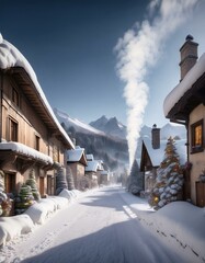 house in the mountains