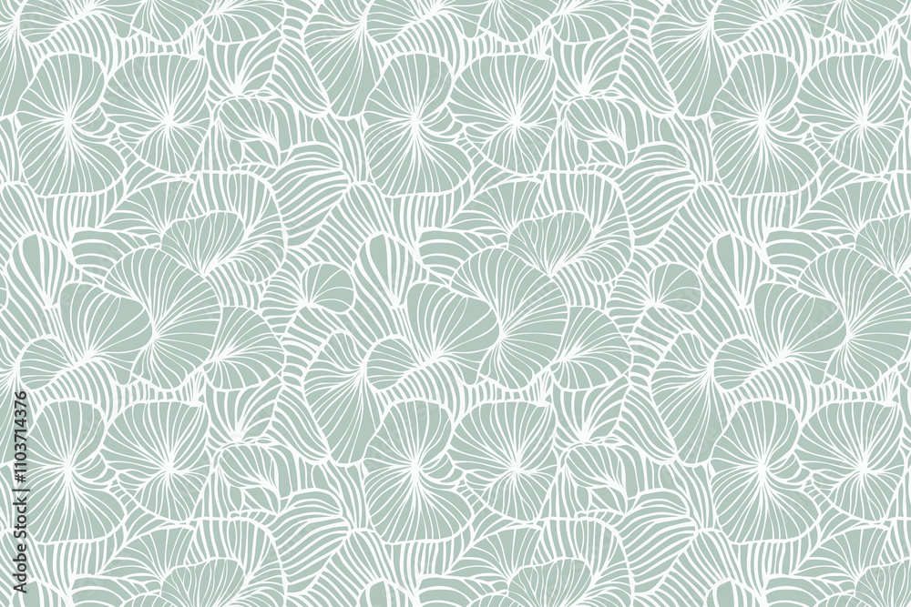 Poster toile pattern tapestry. linocut print. monochrome botanical pattern background. created with generat