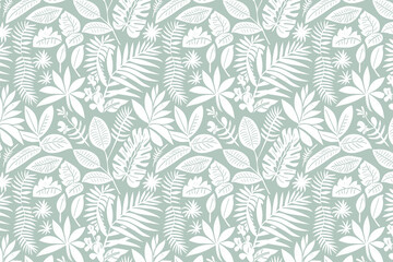 Toile pattern tapestry. Linocut print. Monochrome botanical pattern background. Created with Generative AI technology.