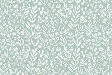 Toile pattern tapestry. Linocut print. Monochrome botanical pattern background. Created with Generative AI technology.