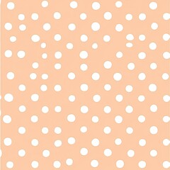 A playful peach background adorned with white polka dots, perfect for a cheerful design.