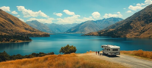 Scenic Lake Wakatipu RV Adventure in New Zealand's Southern Alps