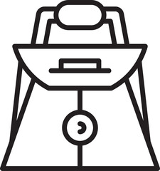 Fashion Handbag Line Icon
