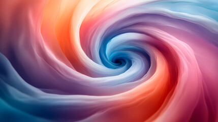 Obraz premium Gentle spirals of pastel tones, creating a calming vortex of color.