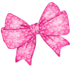 Illustration of pink Decorative bow