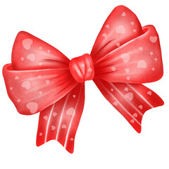 Illustration of pink Decorative bow