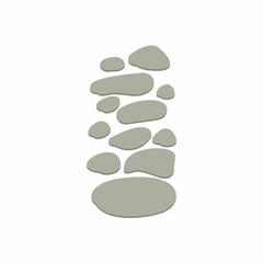 Stone Path Texture Illustration