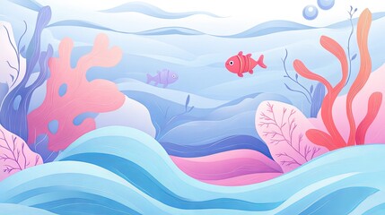 Sublime Underwater World: A Colorful Coral Reef