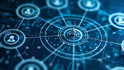 technology background with globe generated by AI technology
