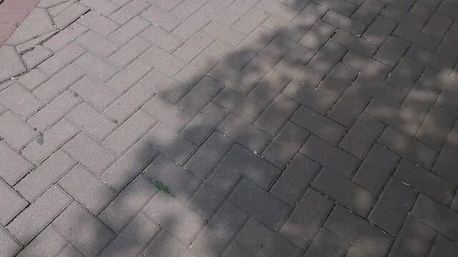 Stone footage video texture rock brick street paving pattern 