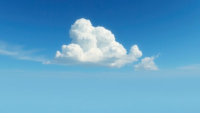 The delicate white cloud floats effortlessly on the windless blue expanse of the sky with its intricate lacy patterns , cloud, white