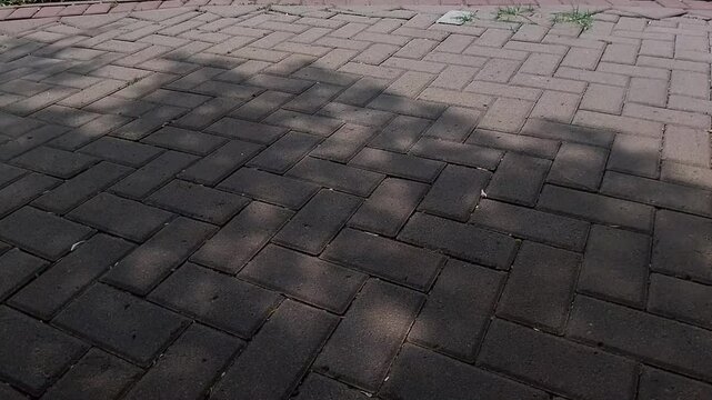 Stone footage video texture rock brick street paving pattern 