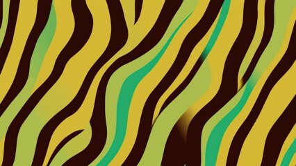Vibrant Yellow and Green Zebra Stripes Pattern Perfect for Modern Home Decor, Wallpaper, or Fashion Design