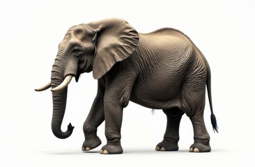 Fototapeta premium elephant isolated on white