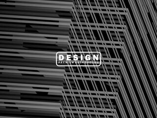 Abstract futuristic dark black background with modern design. Realistic 3d wallpaper with luxurious flowing lines. Elegant background for posters, websites, brochures, cards, banners, apps, etc.