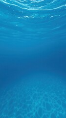 Deep ocean waters with vibrant blue turquoise hue, aquatic environment, serene scenery, ocean sea, natural beauty