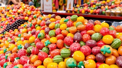 Vibrant Candy Display: Sweet Treats for Parties, Gifts, or Decorations - Colorful Delights for Every Occasion